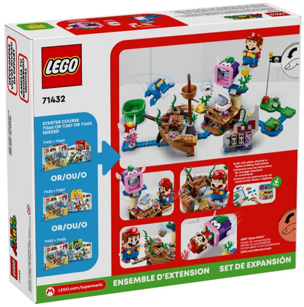 Конструктор LEGO Super Mario Пригоди Dorrie на затонулому кораблі. Додатковий набір 71432
