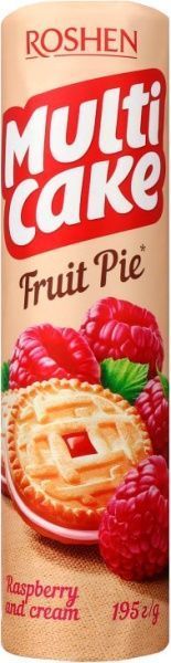 Печенье Roshen Multicake с начинкой малина-крем (4823077628672) 195 г 