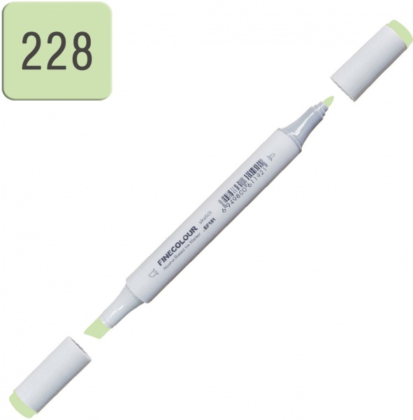 Маркер спиртовой FINECOLOUR Junior EF101-228 кислотный зеленый 