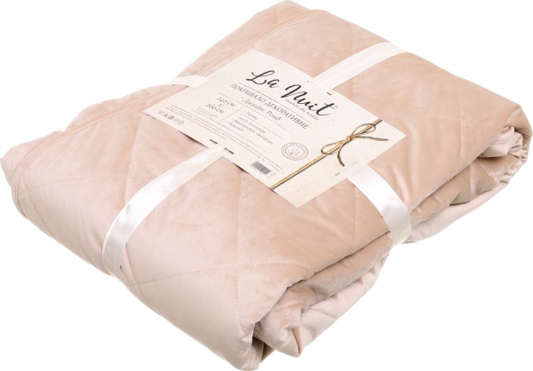 Покрывало Velour ромб 240x260 см La Nuit бежевый 