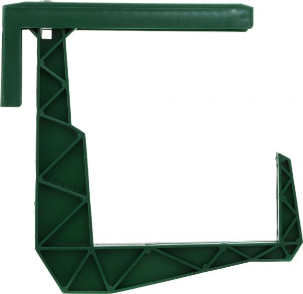 Крепление для балконного ящика Тарлев пластиковое зеленое GB20/2 21х2,5x19 см 