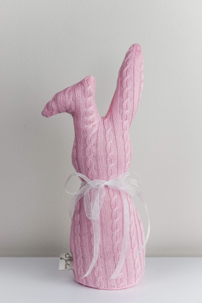 Декорация пасхальная Заяц Розовый Стопер