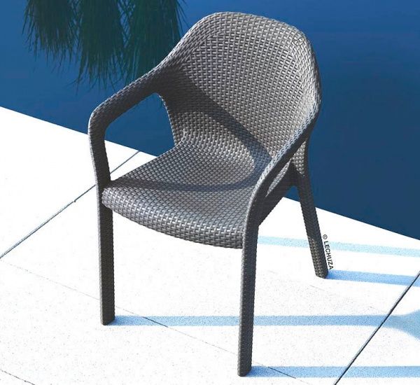 Стул пластиковый Lechuza 10903 серый 