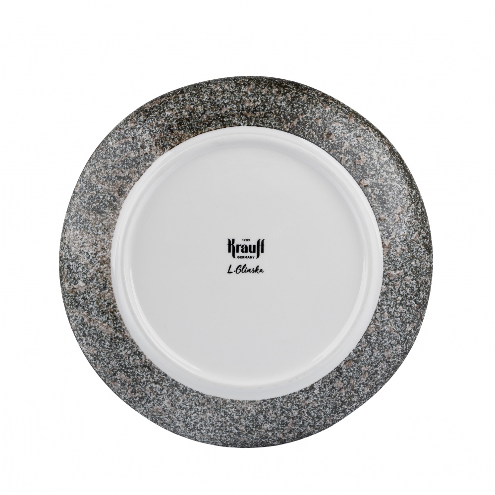 Тарілка супова Krauff Grey Ferns 21 см