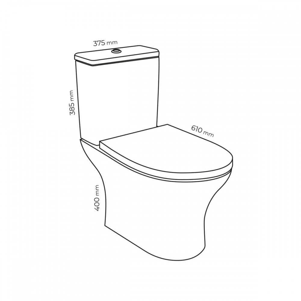Унитаз-компакт Doosh Synevyr Rimless DO-CT-05 White