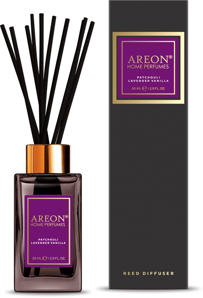 Аромадиффузор с палочками Areon Home Perfumes Premium 85 мл Пачули-Лаванда-Ваниль