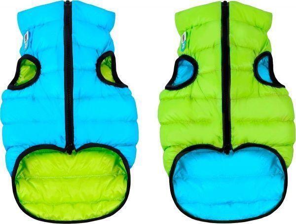 Куртка Airy Vest двостороння для собак XS 25 салатово-блакитна
