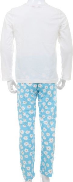 Піжама для дівчаток Danaya р.110 білий/блакитний B19-121 
