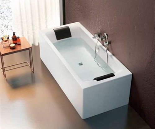 Ванна акрилова ROCA Hall 180x80 прямокутна з двома підголівниками та ніжками A248163000