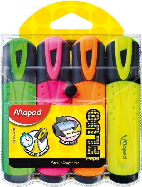 Маркер текстовий Maped набір 4 шт різнокольоровий 