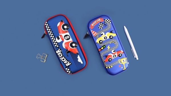 Пенал каркасный Перегоны синий