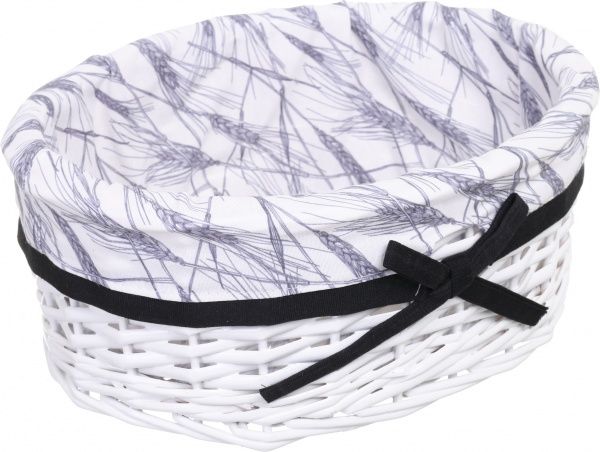 Корзинка плетеная Tony Bridge Basket с текстилем 34х26х15 см HQN20-2CD-4 