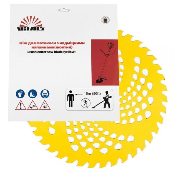 Vitals 40 зуб.(нерж.сталь) в уп. Желтый