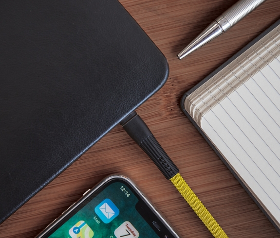 Кабель Forever Core Extreme USB - USB-C 3A 1 м чорнийжовтий (5900495780676) 