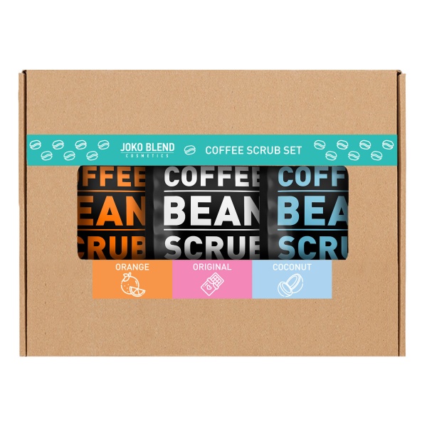 Набір подарунковий для жінок Joko Blend Cosmetics Coffee Body Scrub Set of 3