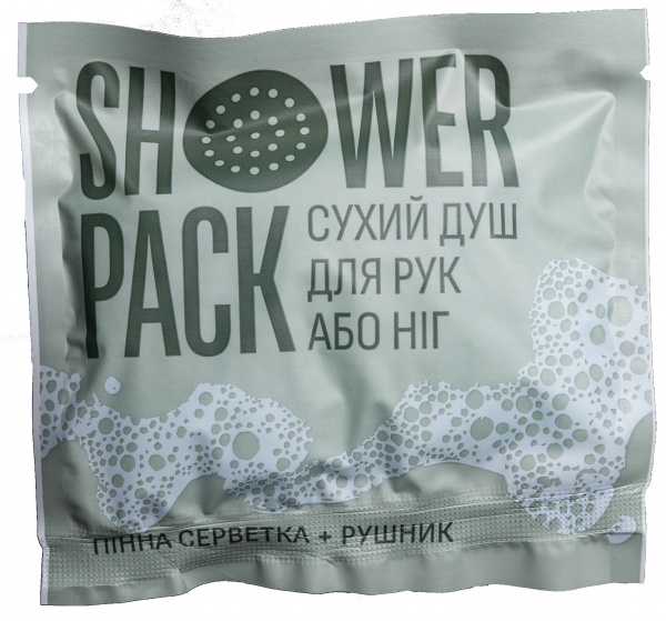 Душ одноразовий SHOWER PACK cухий, для рук або ніг