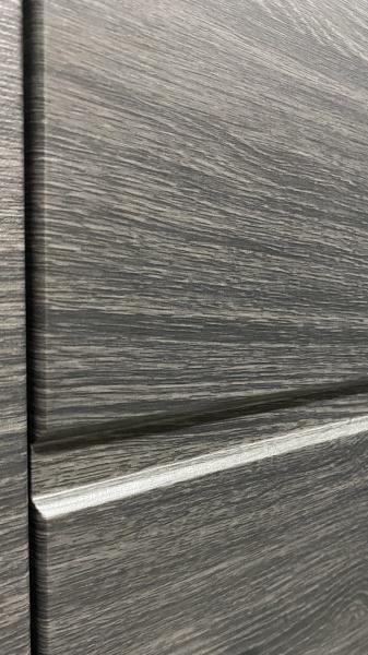 Двері вхідні Міністерство дверей ФЛАГМАН венге сірий горизонт 2050x960 мм праві