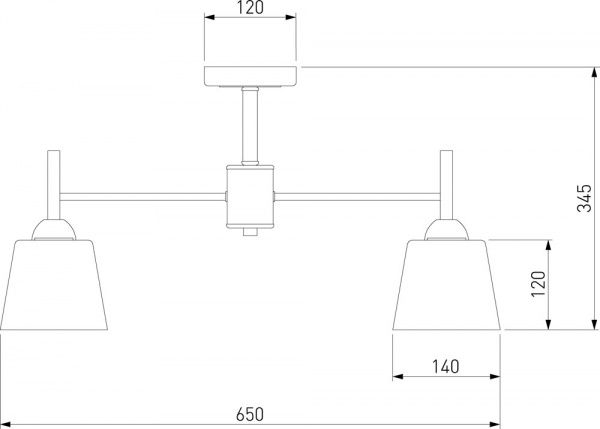Люстра стельова Strotskis Fresco 5x60 Вт E27 білий 70085/5 