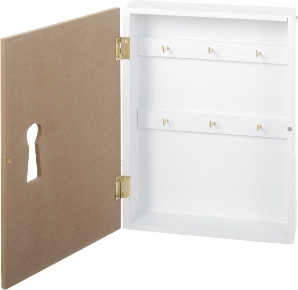 Ключница Home на 6 крючков под дерево