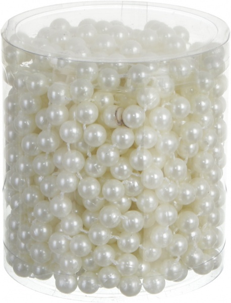 Бусы для елки 8 мм 8 м в ассортименте