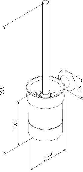 Йоржик для унітаза AM.PM Like A8033400
