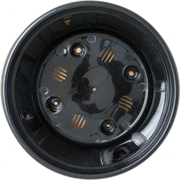 Горшок пластиковый Santino Асти круглый 4л золотистый/черный 