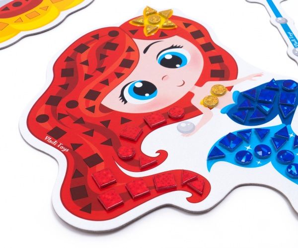 Набір для творчості Vladi Toys Блискуча мозаїка Русалонька VT4511-06