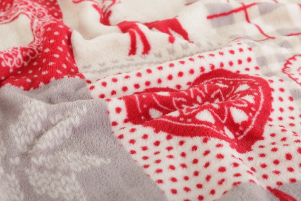 Плед Basic NY Deer 150x190 см бежевий із малюнком La Nuit 