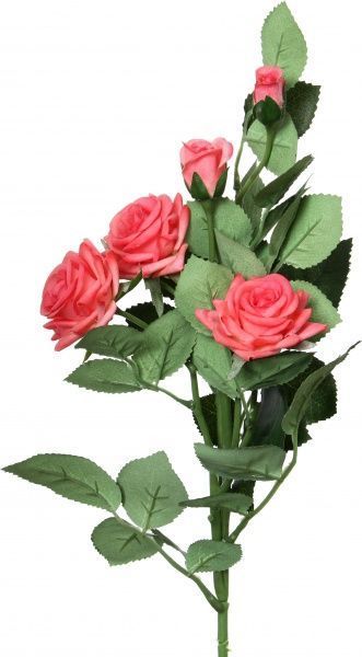 Растение искусственное Роза Голден малиновая S451