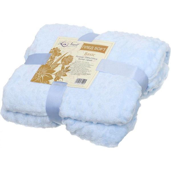 Плед микрофибра La Nuit Basic Soft голубой 200x220 см