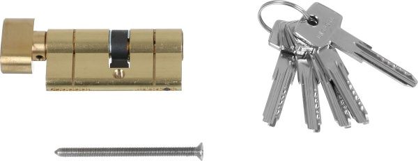 Цилиндр Abus KD6PS 30x35 ключ-вороток 75 мм матовая латунь