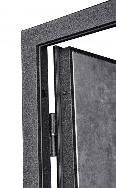 Дверь входная Двері БЦ Драгобрат мрамор черный муар 1200x2050 мм правая