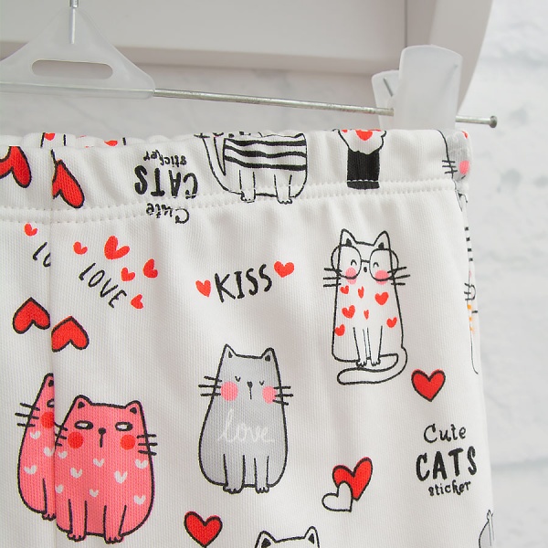 Піжама для дівчаток Blanka Котики р.92 білий 110253 