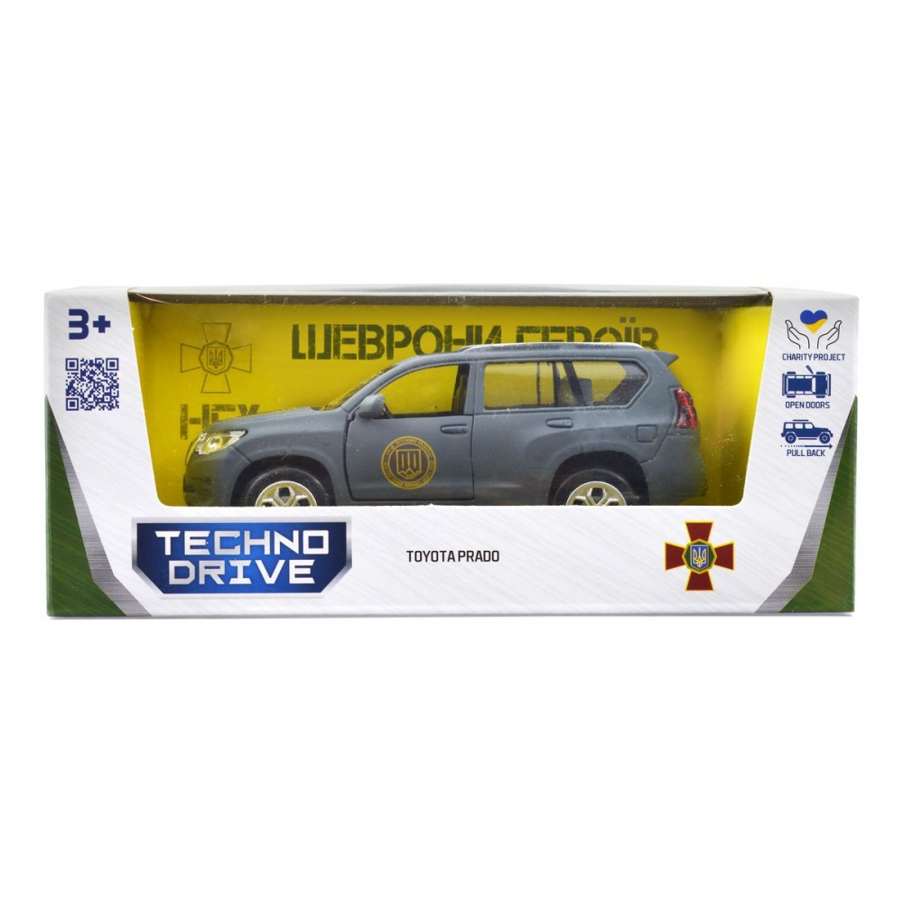 Автомодель TechnoDrive 1:32 серии Шевроны Героев Toyota Prado Кара-Даг KM6189