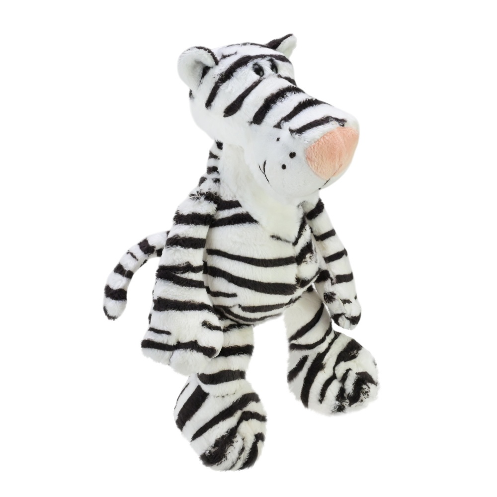 М'яка іграшка Shantou Тигр 22 см білий із чорним E8208