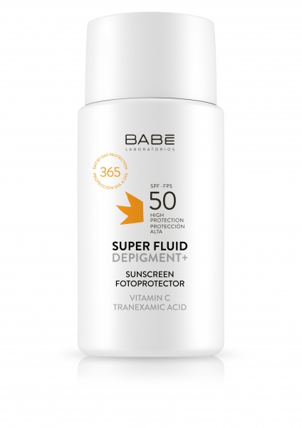 Флюид BABE Laboratorios солнцезащитный супер депигмент с транексамовой кислотой и Витамином С