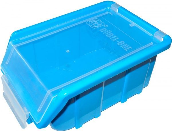 Лоток для дрібних деталей із кришкою 17x11x7.5 см синій 