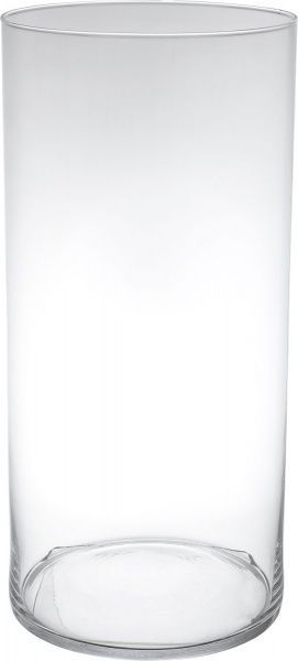 Ваза Циліндр скляна прозора 40х19 см Wrzesniak Glassworks