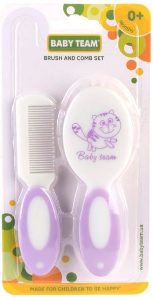 Щетка для волос Baby Team с гребешком 7106 NEW