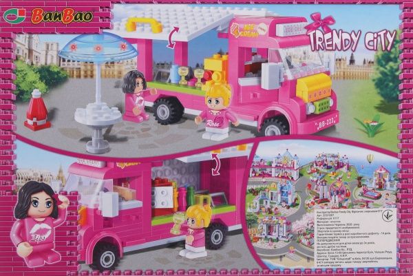 Конструктор BanBao Trendy City Фургончик з морозивом 6117