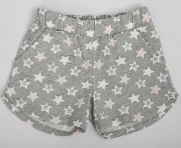 Шорти для дівчаток Luna Kids Stars р.98/104 сірий №0031/16055 
