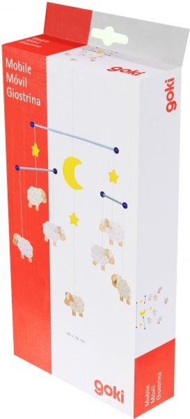 Мобиль goki деревянный Овечки 52951