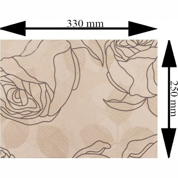 Плитка Golden Tile Isolda світло-бежевий декор №2 7МV151 25x33 