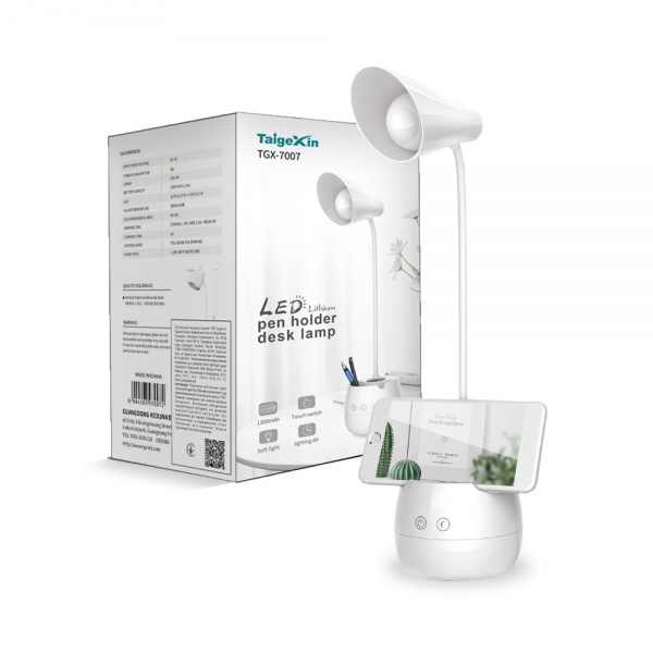 Настольная лампа аккумуляторная 4000 К 5 Вт белый TGX-7007 