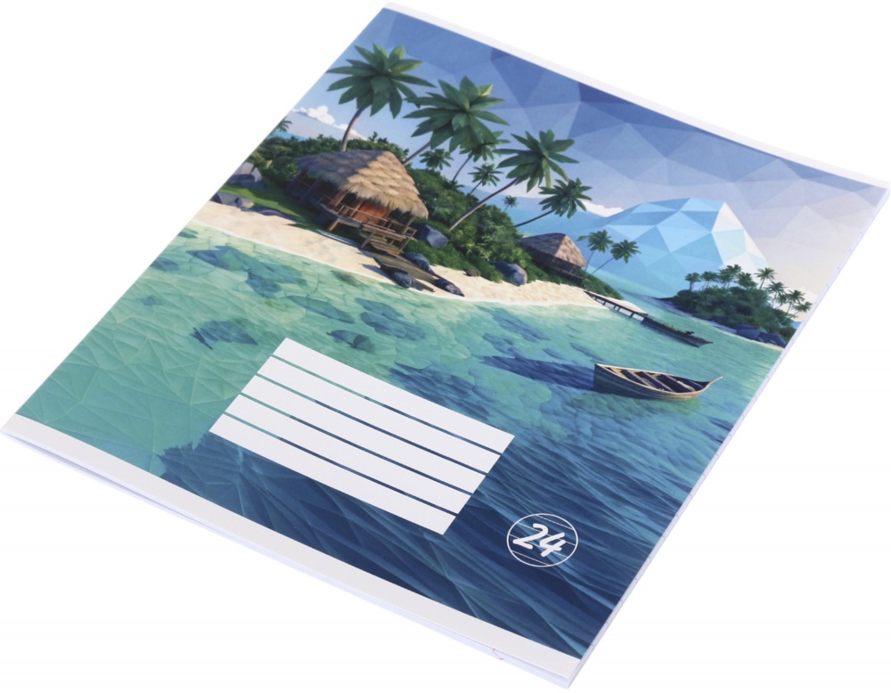 Тетрадь школьная Pixel landscape2_25 24 листов линия Nota Bene