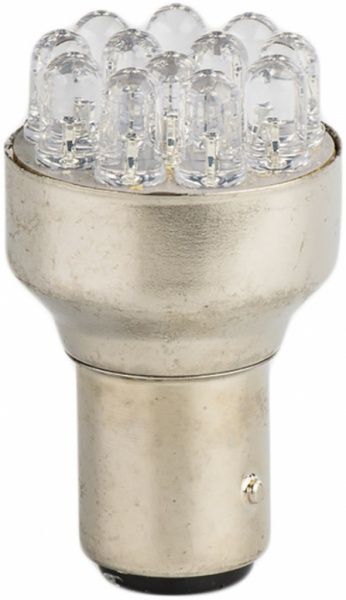 Лампа світлодіодна Iskra LL1207125R BAY15D 12 В 1 Вт 1 шт