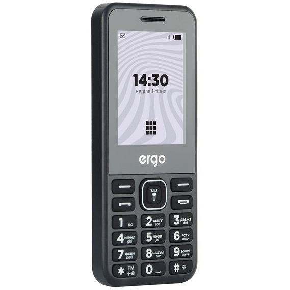 Мобільний телефон Ergo DUAL SIM black B242 Black