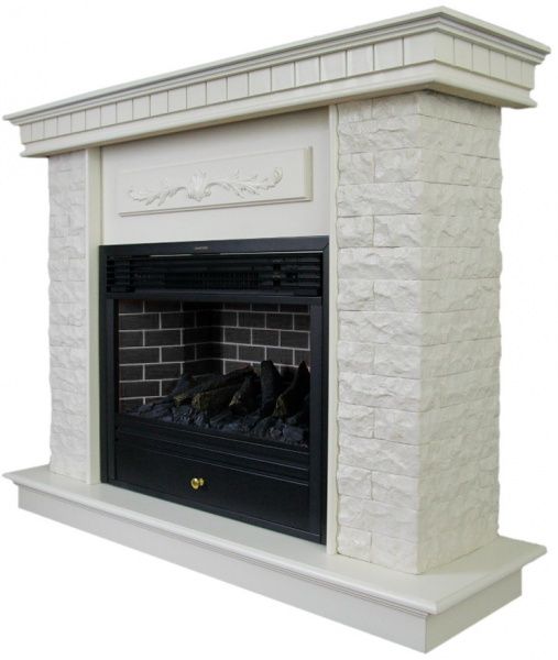 Камінокомплект ASTRA FLAME Нук White + Плутон