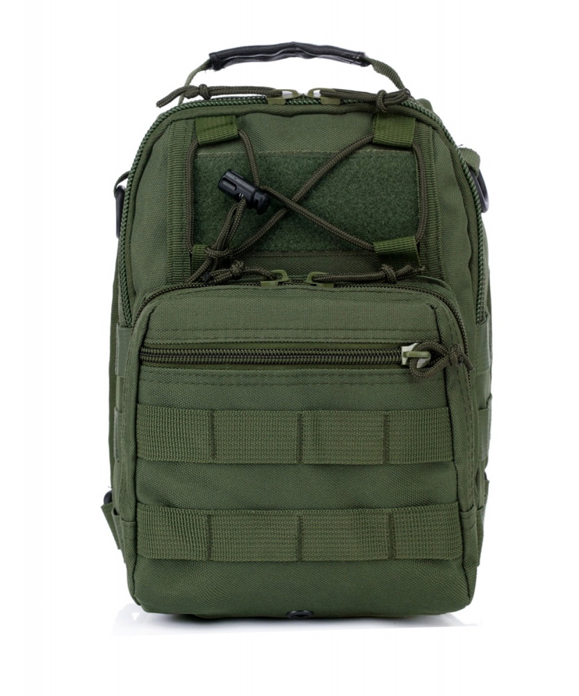 Сумка-рюкзак 1991 ТМ нагрудная тактическая OXFORD 7л GREEN