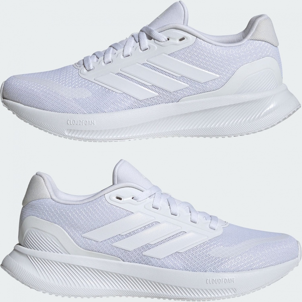 Кроссовки женские Adidas RUNFALCON 5 W FTWWHT/FTWWHT/FTWWHT IH7760 р.42 белые